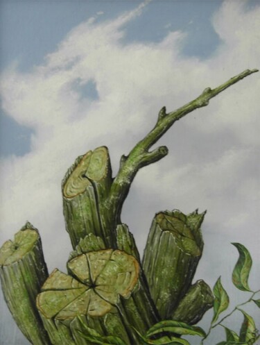 Malerei mit dem Titel "branch" von Uko Post, Original-Kunstwerk, Andere