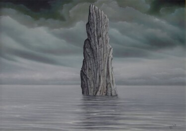 Painting titled "monolith" by Uko Post, Original Artwork, Other