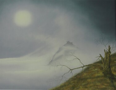 Peinture intitulée "mont ségur" par Uko Post, Œuvre d'art originale, Autre