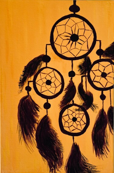 Картина под названием "Ловец снов" - Юлия Добровольская, Подлинное произведение искусства, Акрил