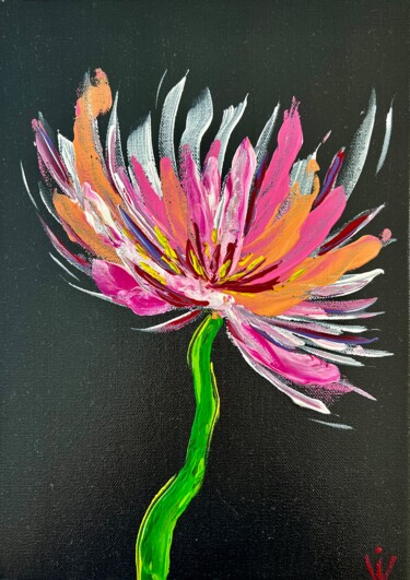 Картина под названием "Цветок Дианы" - Юлия Добровольская, Подлинное произведение искусства, Акрил