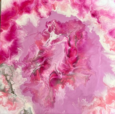 Pintura intitulada "Розовый кварц" por Iuliia Dobrovolskaia, Obras de arte originais, Acrílico