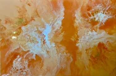 Картина под названием "Peach tree" - Юлия Добровольская, Подлинное произведение искусства, Акрил