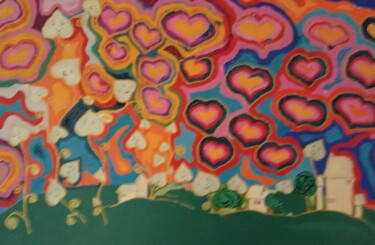 Картина под названием "Любовь земли" - Юлия Ковальчук (Juli), Подлинное произведение искусства, Масло