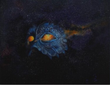 Ζωγραφική με τίτλο "Universe eyes" από Юлия Ламзина (Julia Roelova), Αυθεντικά έργα τέχνης, Λάδι