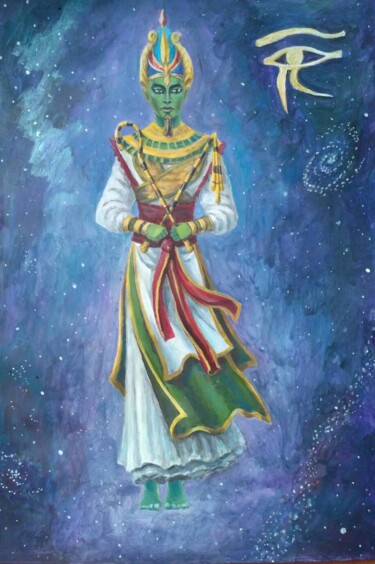 Картина под названием "Дух Египта" - Юлия Попова (Koritsa Kardamonovna), Подлинное произведение искусства, Акрил