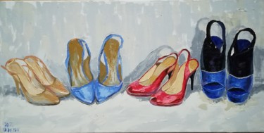 Painting titled "Female style" by Julianna Tulinova, Original Artwork, Oil