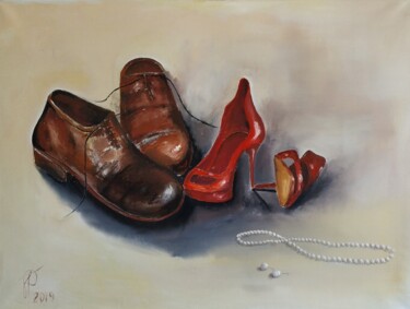 Painting titled "After the party" by Julianna Tulinova, Original Artwork, Oil