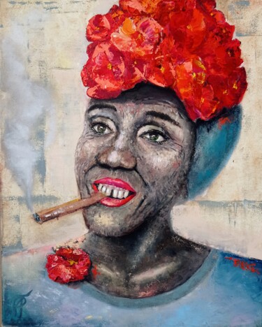 Pintura intitulada "Cuban" por Julianna Tulinova, Obras de arte originais, Óleo