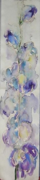 Peinture intitulée "Iris" par Ulisse Mladenova, Œuvre d'art originale, Huile