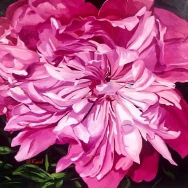 Painting titled "Pink for Queen" by Ulyana Korol, Original Artwork, Oil