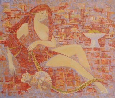 Картина под названием "Утро" - Ульяна Гончарова, Подлинное произведение искусства, Другой