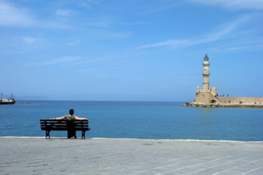Photography titled "Old Port of Chania" by Ulli Heupel, Original Artwork