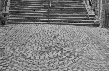 Photography titled "Stairs in Lamballe" by Ulli Heupel, Original Artwork