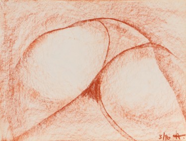 Malerei mit dem Titel "Nude I" von Ulli Heupel, Original-Kunstwerk, Öl