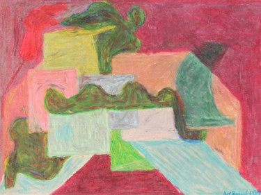 Peinture intitulée "In The Cube" par Ulli Heupel, Œuvre d'art originale, Huile
