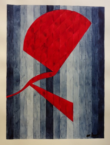 Malerei mit dem Titel "Ohne Titel 22" von Ulli Heupel, Original-Kunstwerk, Aquarell