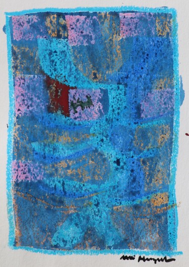 Картина под названием "Purple Rain I" - Ulli Heupel, Подлинное произведение искусства, Масло
