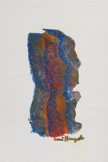 Malerei mit dem Titel "Tree Face" von Ulli Heupel, Original-Kunstwerk, Öl