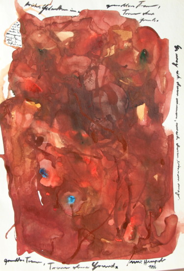 Pintura intitulada "Grief Without Reason" por Ulli Heupel, Obras de arte originais, Óleo