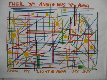 Malerei mit dem Titel "Anna My Light" von Ulli Heupel, Original-Kunstwerk, Öl