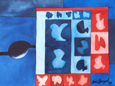 Картина под названием "One Move In Steps" - Ulli Heupel, Подлинное произведение искусства, Масло