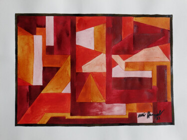 Ζωγραφική με τίτλο "23 / XXIII Urbanitä…" από Ulli Heupel, Αυθεντικά έργα τέχνης, Ακουαρέλα