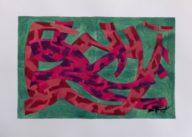 Картина под названием "23 / XXXVII  Lieben…" - Ulli Heupel, Подлинное произведение искусства, Акварель