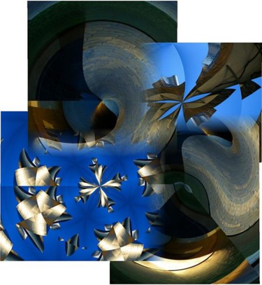 Digitale Kunst mit dem Titel "Guggenheim Museum B…" von Ulli Heupel, Original-Kunstwerk, Fotomontage