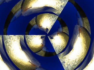 Digitale Kunst mit dem Titel "Guggenheim Museum B…" von Ulli Heupel, Original-Kunstwerk, Digitale Malerei