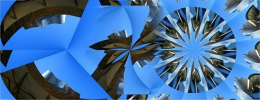 Digitale Kunst mit dem Titel "Guggenheim Museum B…" von Ulli Heupel, Original-Kunstwerk, Collagen