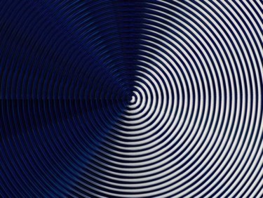 Digitale Kunst mit dem Titel "Blue Circles" von Ulli Heupel, Original-Kunstwerk, Digitale Malerei