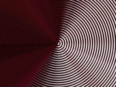 Digitale Kunst mit dem Titel "Red Circles" von Ulli Heupel, Original-Kunstwerk, Digitale Malerei
