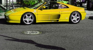 Digitale Kunst mit dem Titel "Ferrari 3" von Ulli Heupel, Original-Kunstwerk