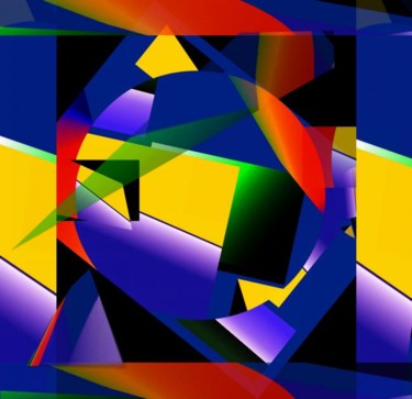 Digitale Kunst mit dem Titel "Architecture And Ge…" von Ulli Heupel, Original-Kunstwerk, Digitale Malerei