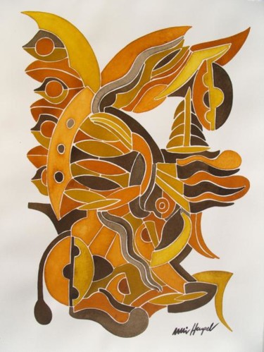绘画 标题为“Phoenix” 由Ulli Heupel, 原创艺术品, 油