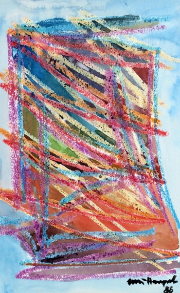 Картина под названием "Abstract XII" - Ulli Heupel, Подлинное произведение искусства, Масло