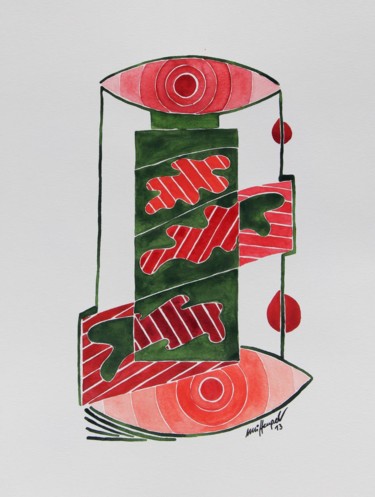 Картина под названием "Open Diaries 02" - Ulli Heupel, Подлинное произведение искусства, Масло