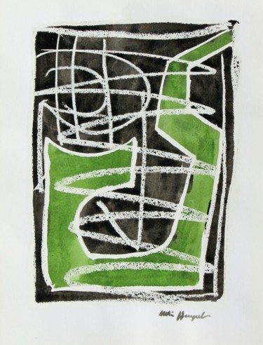 Картина под названием "Four Spaces IX (1)" - Ulli Heupel, Подлинное произведение искусства