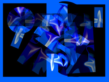 Digitale Kunst mit dem Titel "DAB 015" von Ulli Heupel, Original-Kunstwerk, Digitale Malerei