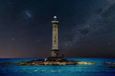 Digitale Kunst mit dem Titel "Lighthouse" von Ulli Heupel, Original-Kunstwerk