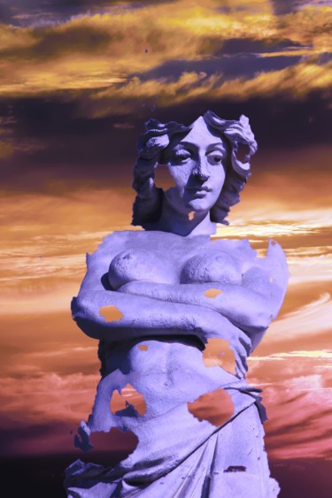 Digitale Kunst mit dem Titel "Lady in Samur" von Ulli Heupel, Original-Kunstwerk