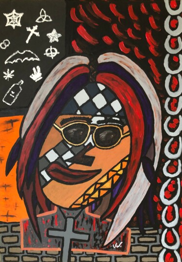 Peinture intitulée "Ozzy" par Ullke, Œuvre d'art originale, Acrylique