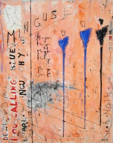 Peinture intitulée "Mingus" par Eric Ullrich, Œuvre d'art originale