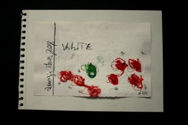 Painting titled "WhiTE (encre de Chi…" by Eric Ullrich, Original Artwork