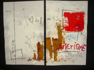 Картина под названием "AMERIQUE" - Eric Ullrich, Подлинное произведение искусства