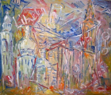 Peinture intitulée "Montmartre" par Eric Ullrich, Œuvre d'art originale