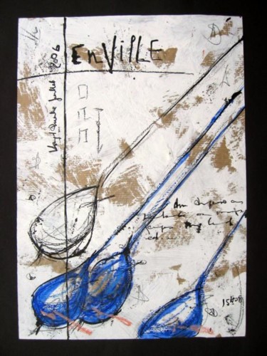 Peinture intitulée "ENVILLE" par Eric Ullrich, Œuvre d'art originale