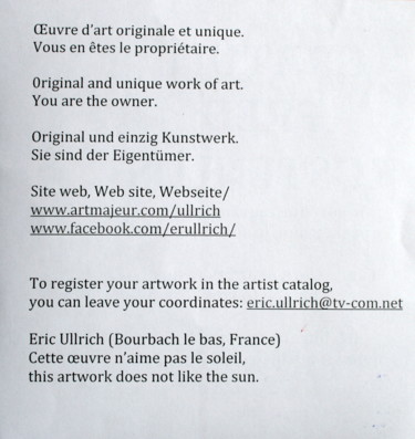 "Sans titre" başlıklı Tablo Eric Ullrich tarafından, Orijinal sanat