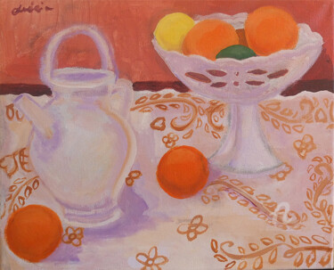 Peinture intitulée "Les Vases de Mousti…" par Laurent Guérin, Œuvre d'art originale, Acrylique